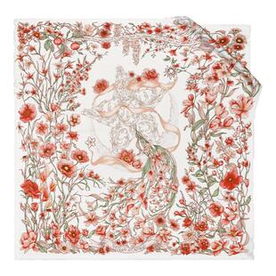 xinuosichou惜诺 繁荣之诗 轻奢真丝大方巾高级感 桑蚕丝丝巾抹胸