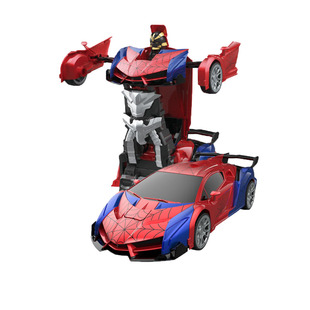 特技蜘蛛侠变形机器人遥控车玩具车男孩跑车飘移儿童圣诞生日礼物