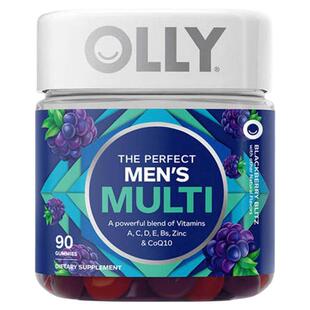 美国OLLY男性女性复合维生素软糖90粒VC综合矿物质B族保健品进口