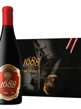 皇爵1688金属标蜡封干红葡萄酒