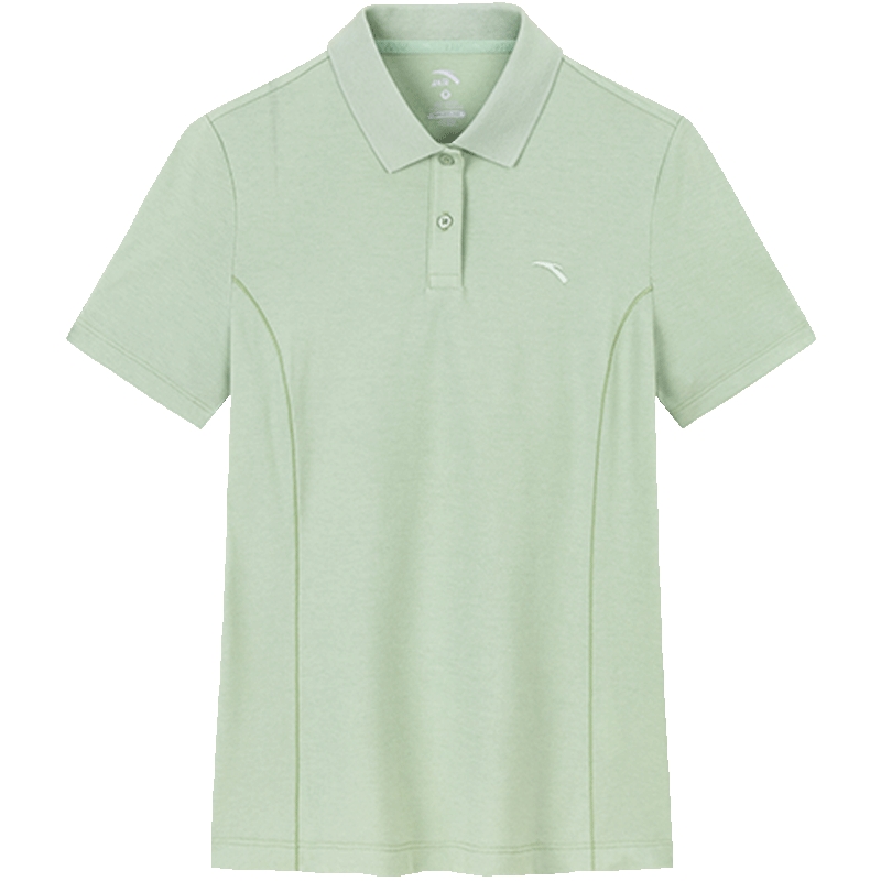 安踏POLO衫T恤女士短袖快干棉透气翻领正肩显瘦跑步休闲运动上衣