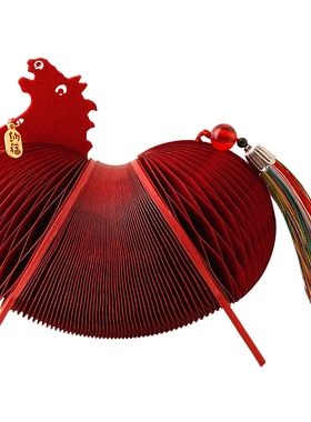 新中式2026春节装饰折纸马摆件