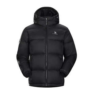 骆驼羽绒服男士连帽白鸭绒外套冬季户外情侣加厚保暖防风面包服女