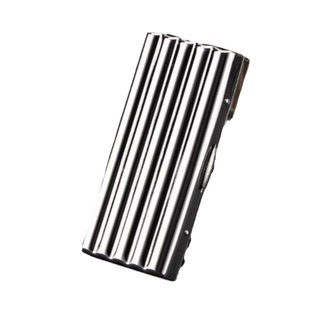 双枪烟盒10-20支装便携不锈钢金属烟盒带卡槽小烟盒男女士香菸盒