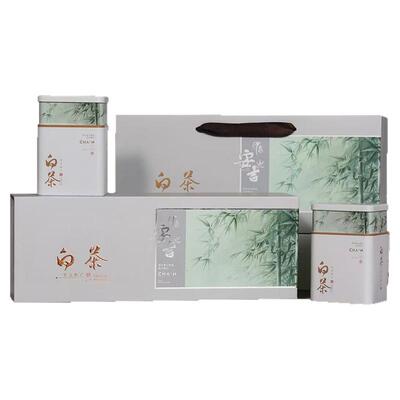 白茶礼盒包装盒茶叶罐子