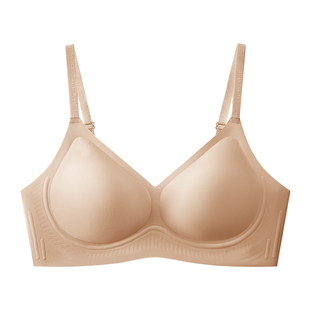 芬腾内衣女小胸聚拢无钢圈舒适光面无痕软支撑收副乳防下垂文胸罩