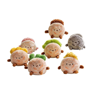 绒馍馍毛绒肉夹馍玩偶盲盒冰箱贴包包挂件挂饰西安文创特色纪念品