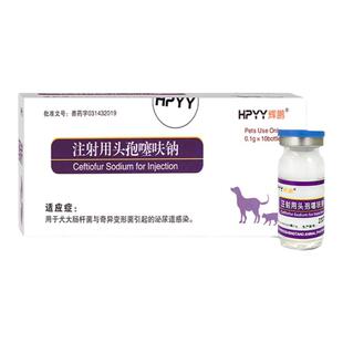 宠物用注射用头孢噻呋钠狗猫咪消炎抗菌针感冒肺炎咳嗽拉稀犬瘟药