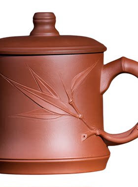 百年利永紫砂盖杯节节高升杯