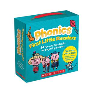 【自营】学乐自然拼读初级盒装 英文原版 Scholastic Phonics First Little Readers 25本合售 小读者儿童绘本 儿童学习
