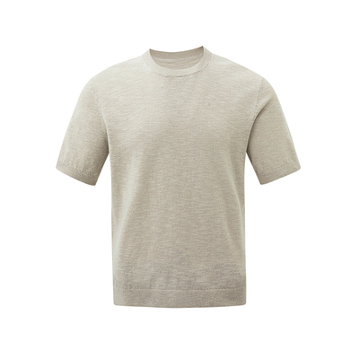 【竹节亚麻】2026夏新款男士Cleanfit短袖T恤老钱风美式高端上衣