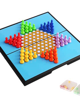 磁性大号益智跳棋便携可折叠棋盘