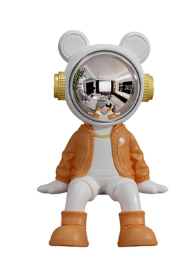 宇航员太空人坐姿装饰摆件送礼