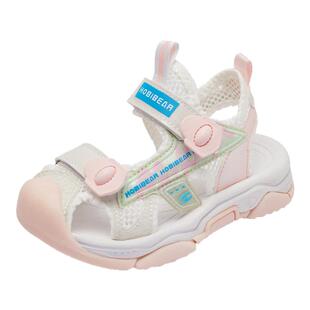 哈比熊儿童运动包头凉鞋女童2025夏季透气舒适防滑防臭软底可下水