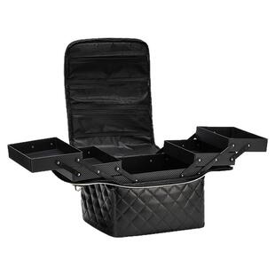 专业化妆箱手提防水大容量多层化妆品收纳包美甲便携化妆师工具箱