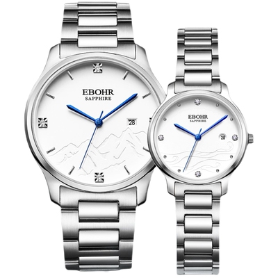 依波表休闲简约石英情侣表