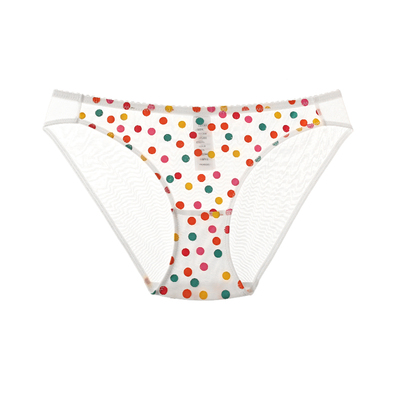 CINOON波点少女透气网纱三角裤