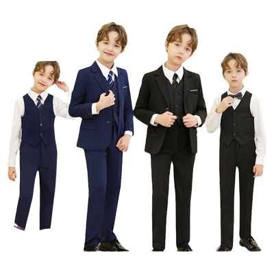 罗蒙男童西装套装儿童礼服演出服