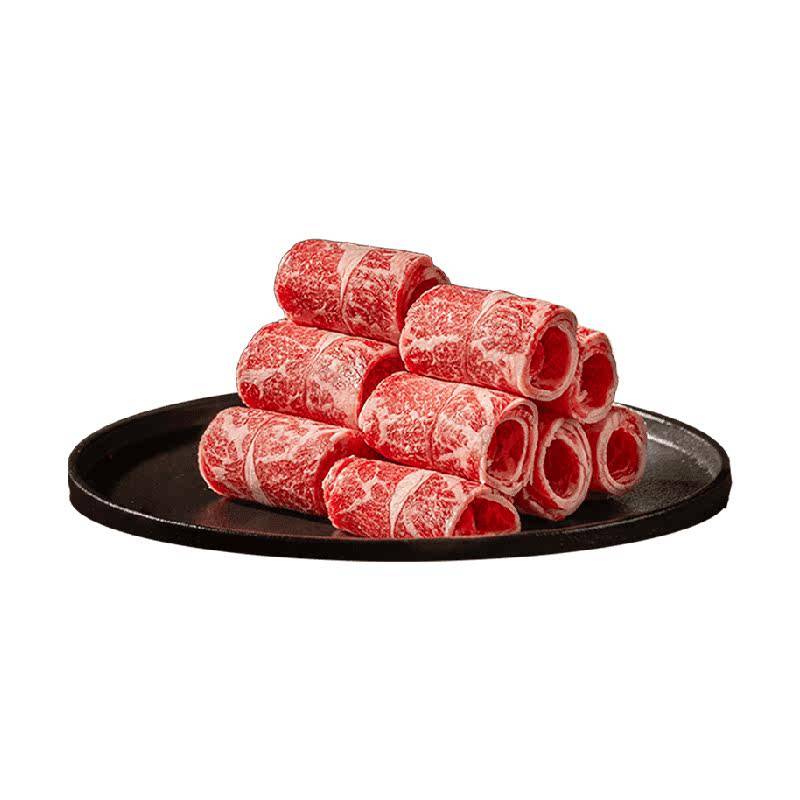 鲜罗纪巴西进口安格斯谷饲原切胸腩牛肉卷火锅食材肥牛卷大盒装