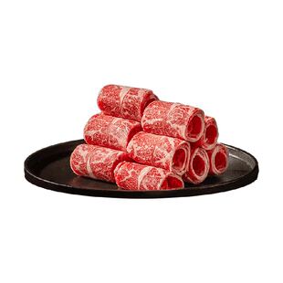 鲜罗纪巴西进口安格斯谷饲原切胸腩牛肉卷火锅食材肥牛卷大盒装