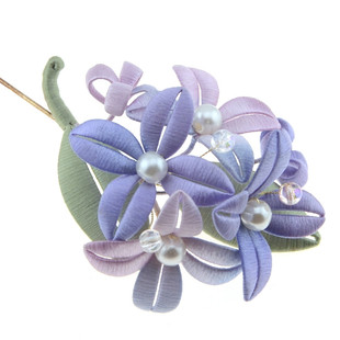 缠花材料包手工diy无尽夏绣球胸针汉服发钗教程免劈绒线免剪纸模