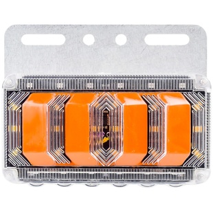 新款24v货车流光边灯照地灯汽车侧灯防水超亮半挂车腰灯led转向灯