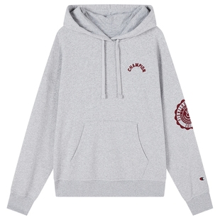 Champion冠军连帽卫衣女秋季新款植红色美式复古校园风保暖冬季