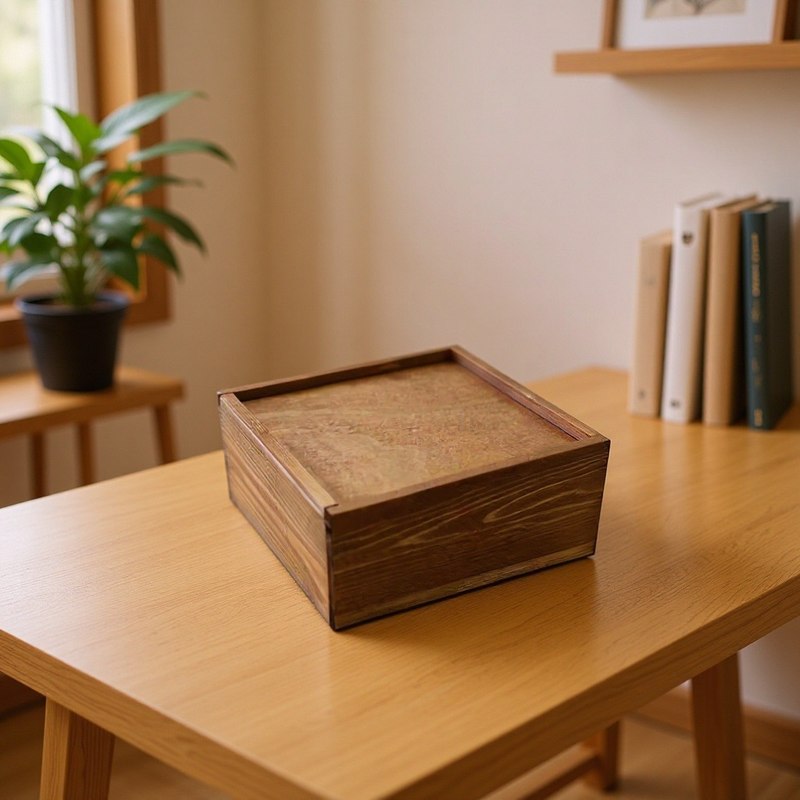 现货木质收纳盒抽拉式包装盒物伴杂物证件复古手盒储通用礼盒色礼