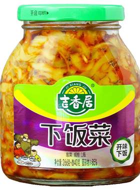 吉香居306g开味瓶装泡菜麻辣三丝