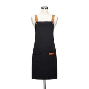 防水围裙定制logo印字厨房新款工作服女上班餐饮专用奶茶店围腰男