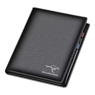 2025新款男士内拉链钱包真皮休闲