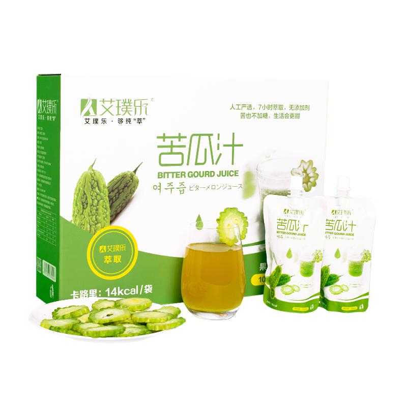 【下單即贈】艾璞樂純苦瓜汁100ml原液果蔬汁0蔗糖0添加輕斷食