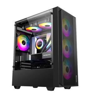 航嘉 G5 台式电脑主机箱M-ATX主板240水冷机箱玻璃侧透小机箱