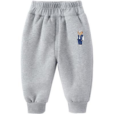 男童裤子秋冬装2025新款加绒厚儿童长裤宝宝休闲卫裤小童棉裤冬季