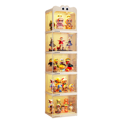 【卡通娃娃收纳柜】磁吸门好拿取