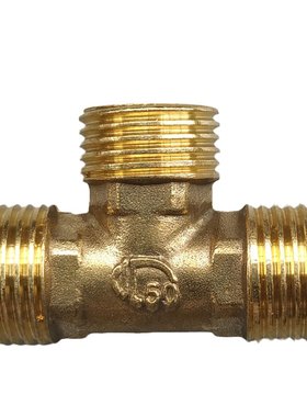 4分三通接头接头黄铜ppr20水管一分二内外丝三角阀厨房水龙头6分