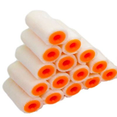 2寸短毛羊毛棉线滚筒刷乳胶漆油漆涂料刷 刷墙角修补小拇指滚筒