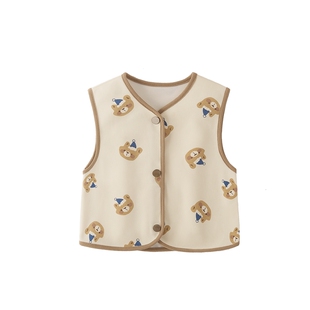 [7A抗菌]儿童马甲女童校服神器春装男童针织开衫上衣春季宝宝背心