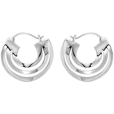 白岚925纯银耳环女小众设计感