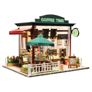 手工DIY小屋可可的奇思妙想房子拼装木头模型制作玩具生日礼物女