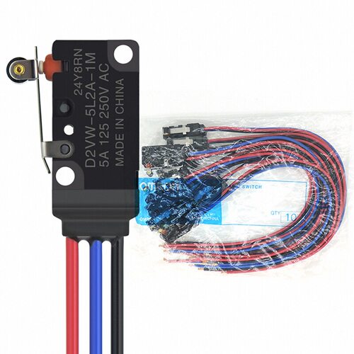 正品欧姆龙防水微动开关D2VW-5L1-5L1A-5L2-5L2A-1M 1开1闭 0.3米
