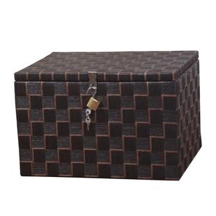 带锁收纳箱子保管箱密码锁的小箱子家用宿舍学生防盗箱化妆品箱子