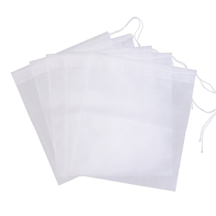无纺布袋14*16cm抽线抽绳袋隔水袋卤肉炖肉袋纱布袋过滤袋中药袋