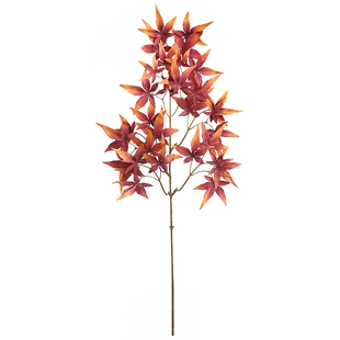 秋色枫叶仿真花假花摆设室内店面名宿客厅装饰餐桌电视柜插花摆件