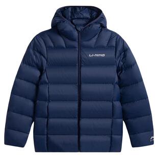 李宁童装羽绒服男女款轻盈保暖2026秋冬新款立领防风御寒无帽外套