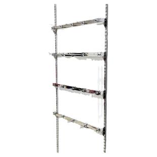 陆居五金货架aa柱支架超市便利店零食袜子上墙正挂展示架横杆挂钩