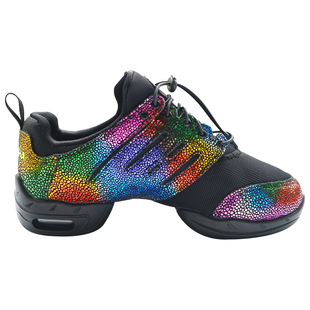 法国三沙 舞蹈鞋女软底广场舞跳舞鞋爵士鞋运动外穿时尚夏季成人