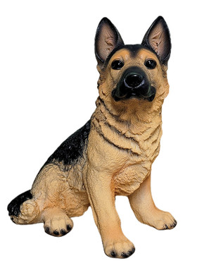 创意树脂仿真狗牧羊犬摆件装饰品