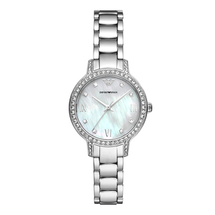 【自营】Armani阿玛尼白月光满天星石英手表女AR11484新年礼物