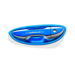 14-18丰田雷凌卡罗拉改装饰专用不锈钢门碗拉手车门把手贴门腕盖